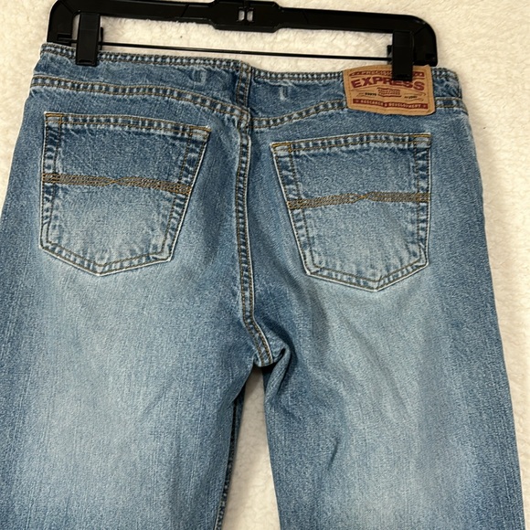 Express Y2K button front hipster flare  jeans size 5/6 - Picture 5 of 14